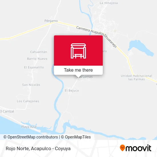 Mapa de Rojo Norte