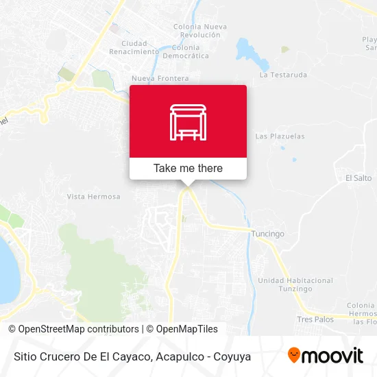 Mapa de Sitio Crucero De El Cayaco