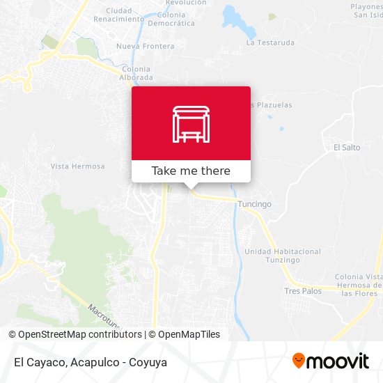 Mapa de El Cayaco