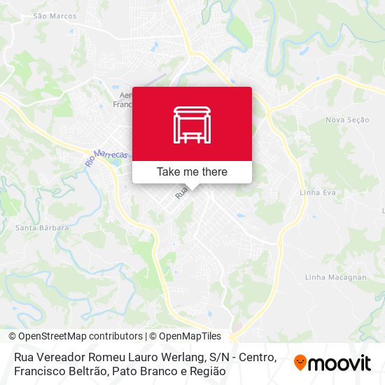 Rua Vereador Romeu Lauro Werlang, S / N - Centro map