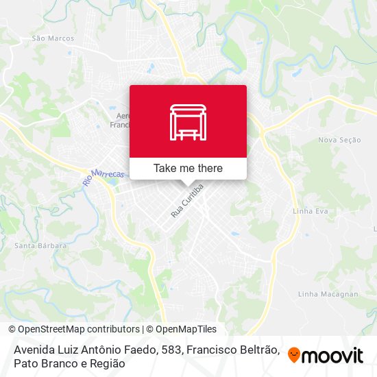 Avenida Luiz Antônio Faedo, 583 map