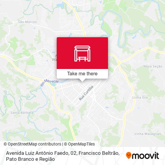 Avenida Luiz Antônio Faedo, 02 map