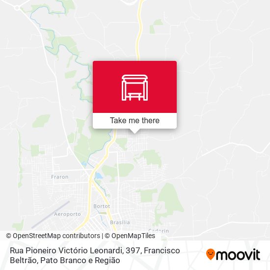 Rua Pioneiro Victório Leonardi, 397 map