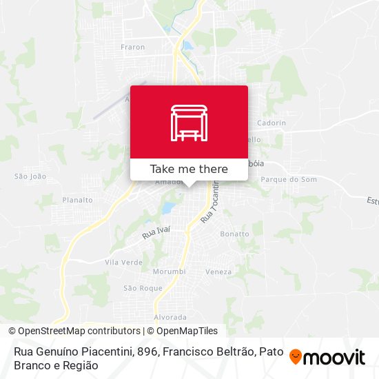 Rua Genuíno Piacentini, 896 map