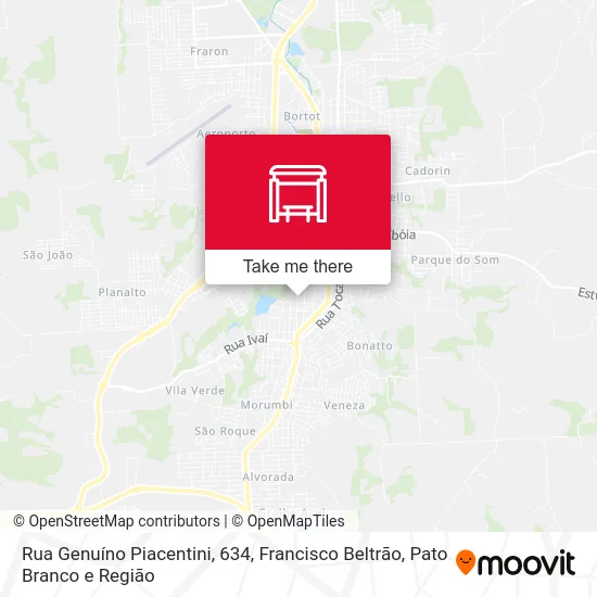 Rua Genuíno Piacentini, 634 map