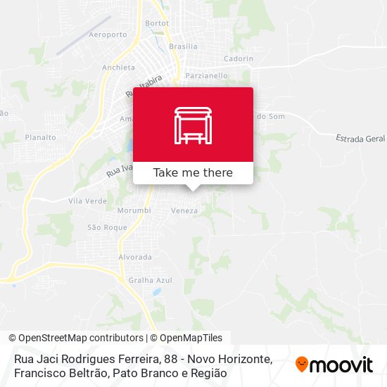 Rua Jaci Rodrigues Ferreira, 88 -  Novo Horizonte map