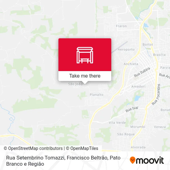 Rua Setembrino Tomazzi map