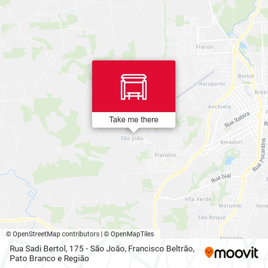 Rua Sadi Bertol, 175 - São João map