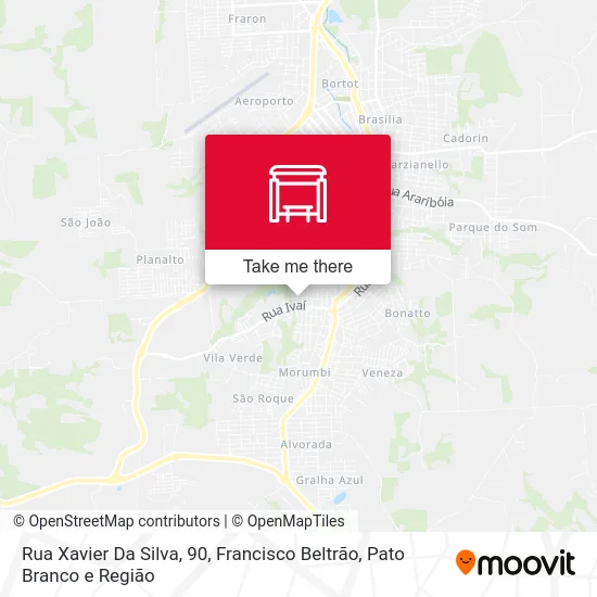 Rua Xavier Da Silva, 90 map