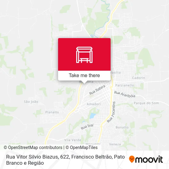Rua Vitor Silvio Biazus, 622 map