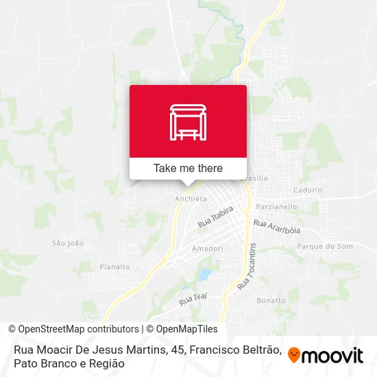 Rua Moacir De Jesus Martins, 45 map