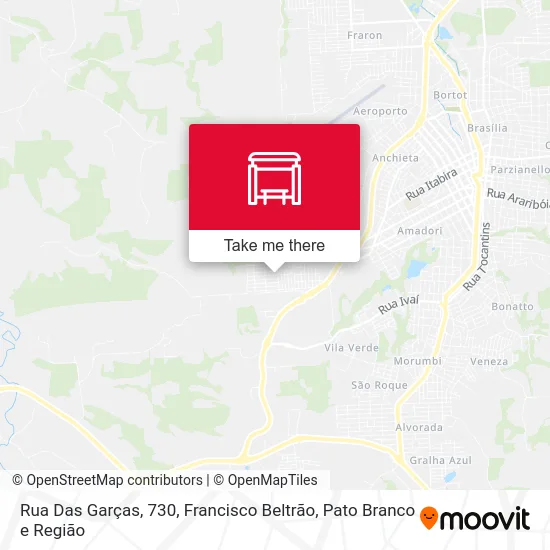 Rua Das Garças, 730 map