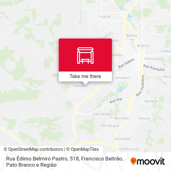 Rua Édimo Belmiro Pastro, 518 map