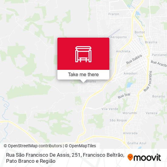 Rua São Francisco De Assis, 251 map