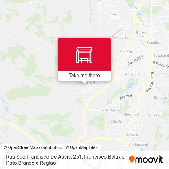 Rua São Francisco De Assis, 251 map