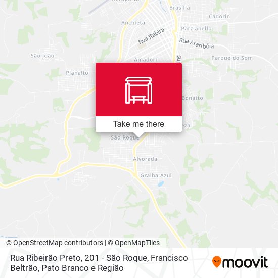 Rua Ribeirão Preto, 201 - São Roque map