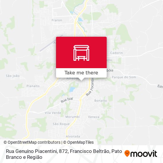 Rua Genuíno Piacentini, 872 map