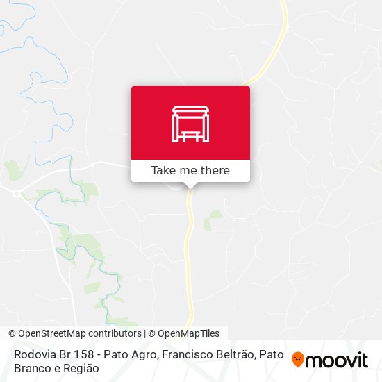 Rodovia Br 158 - Pato Agro map