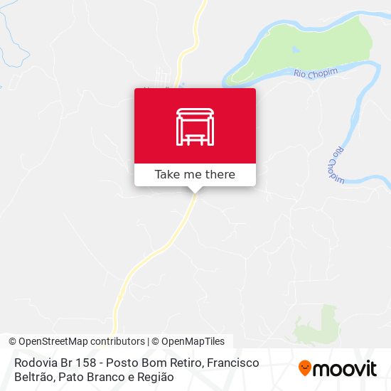 Rodovia Br 158 - Posto Bom Retiro map
