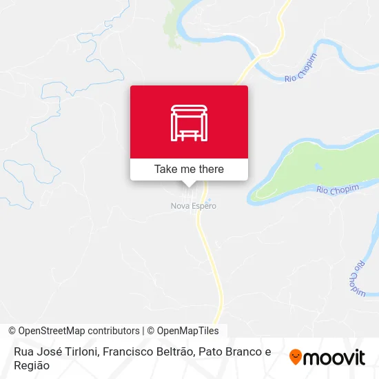 Rua José Tirloni map