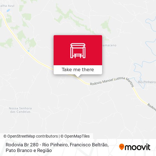 Rodovia Br 280 - Rio Pinheiro map
