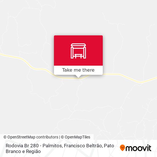 Rodovia Br 280 - Palmitos map
