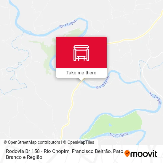 Rodovia Br 158 - Rio Chopim map