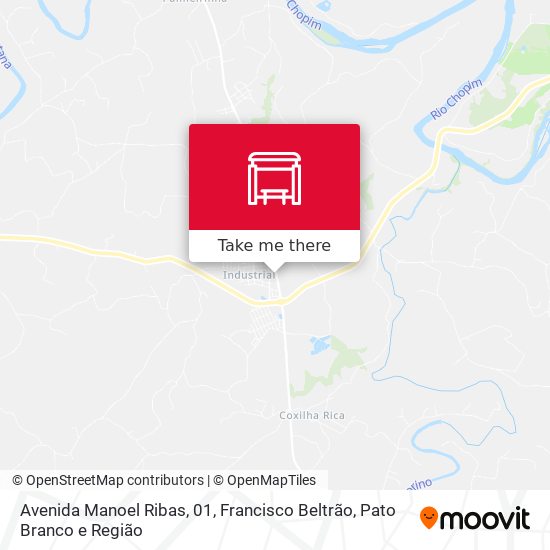 Avenida Manoel Ribas, 01 map