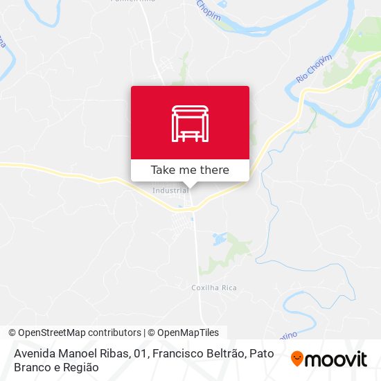 Avenida Manoel Ribas, 01 map