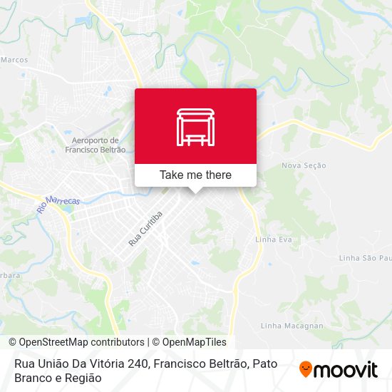Rua União Da Vitória 240 map
