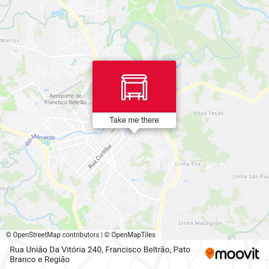 Rua União Da Vitória 240 map