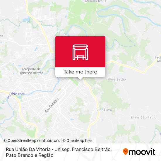 Rua União Da Vitória - Unisep map