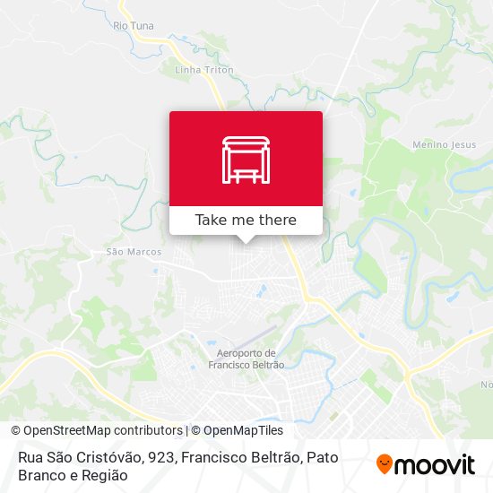 Rua São Cristóvão, 923 map
