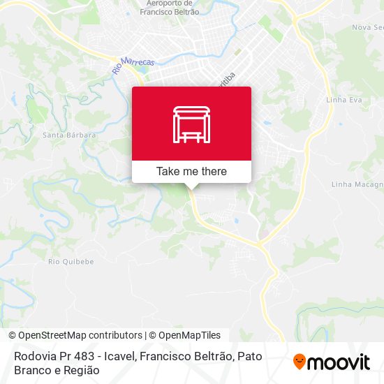 Rodovia Pr 483 - Icavel map