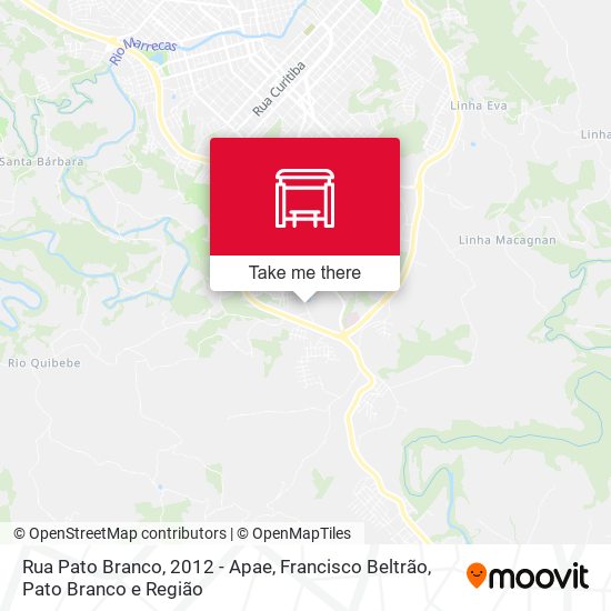 Rua Pato Branco, 2012 - Apae map