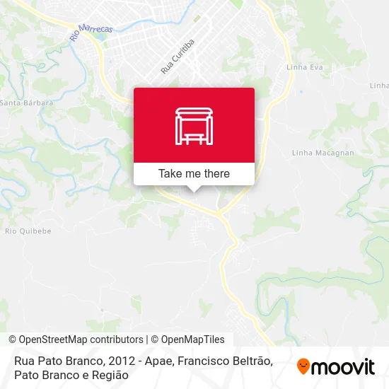 Rua Pato Branco, 2012 - Apae map