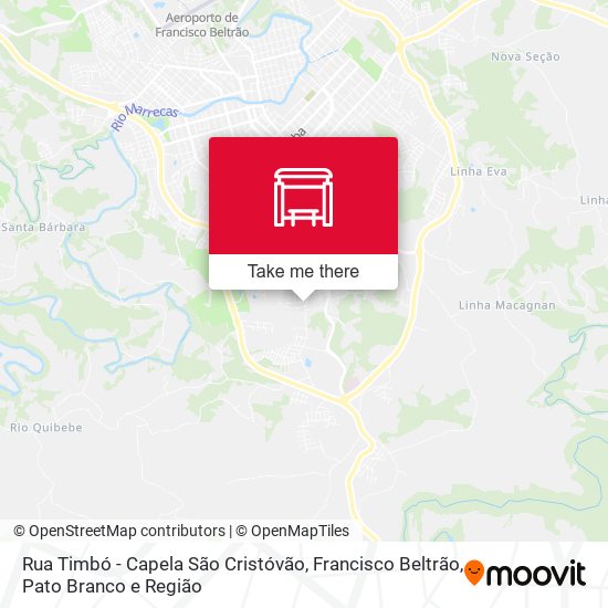 Rua Timbó - Capela São Cristóvão map
