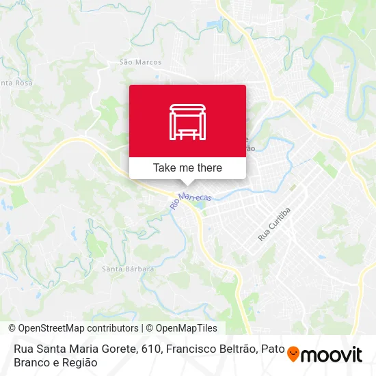 Rua Santa Maria Gorete, 610 map