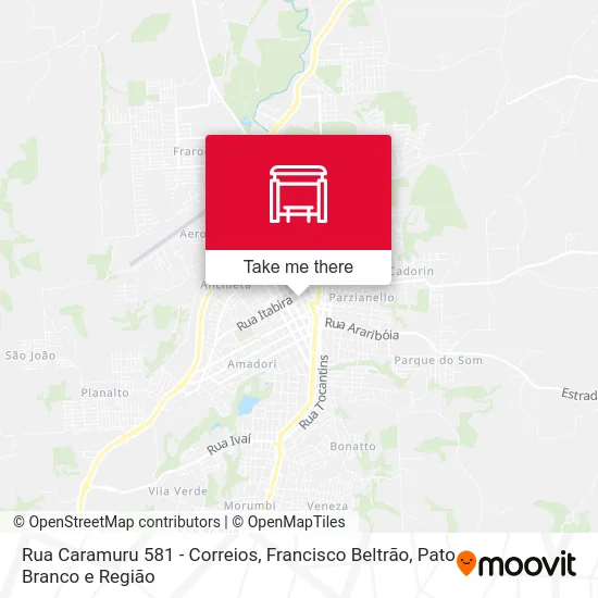 Rua Caramuru 581 - Correios map