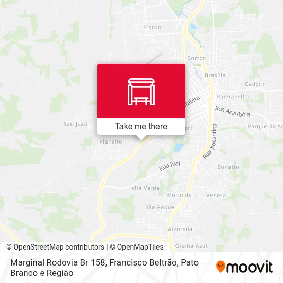 Marginal Rodovia Br 158 map