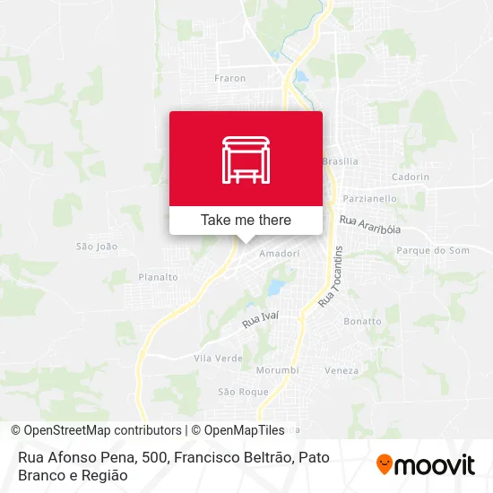 Rua Afonso Pena, 500 map