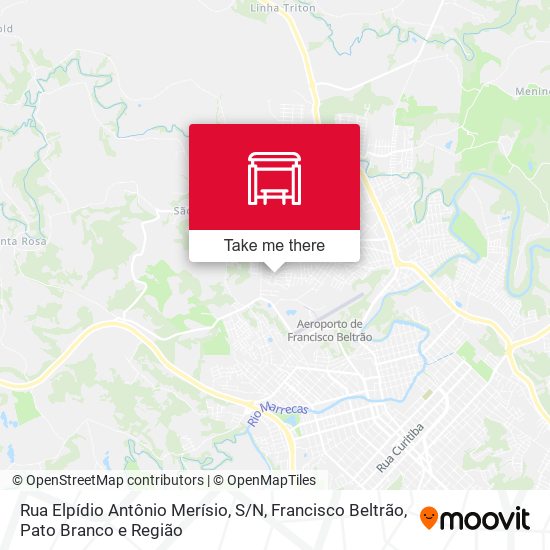 Rua Elpídio Antônio Merísio, S / N map
