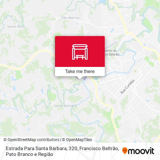 Estrada Para Santa Bárbara, 320 map