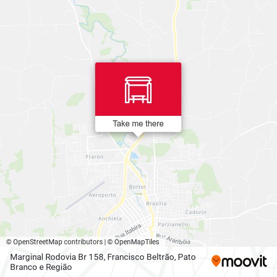Marginal Rodovia Br 158 map