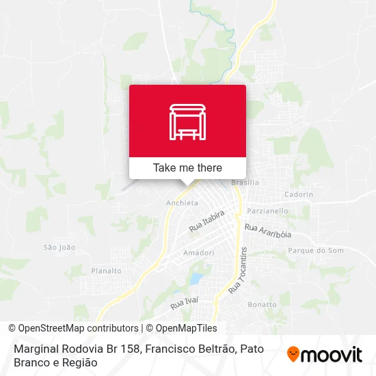 Marginal Rodovia Br 158 map