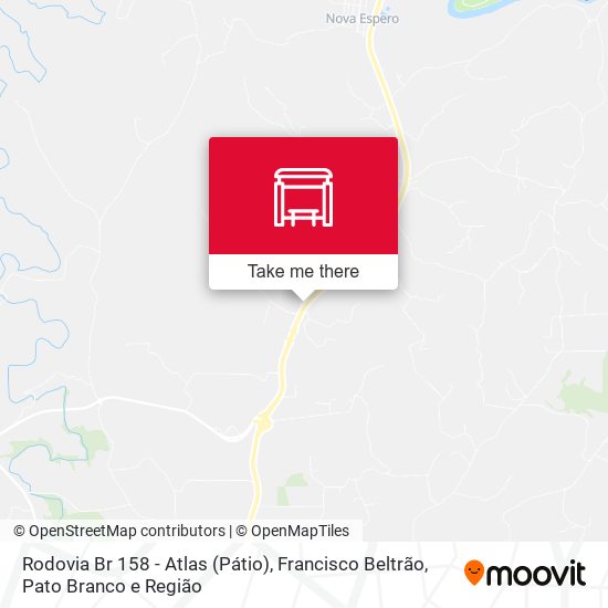 Rodovia Br 158 - Atlas (Pátio) map