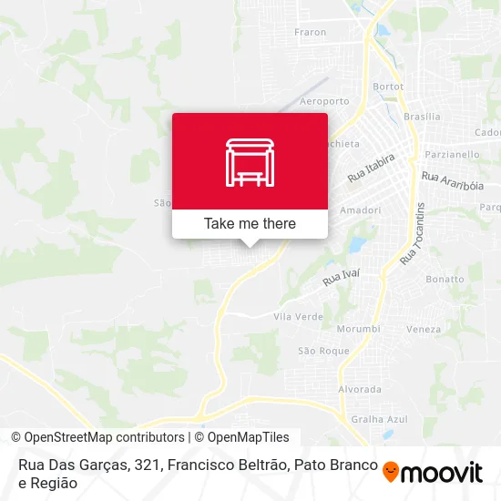 Rua Das Garças, 321 map