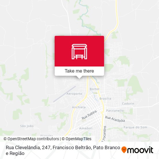 Rua Clevelândia, 247 map
