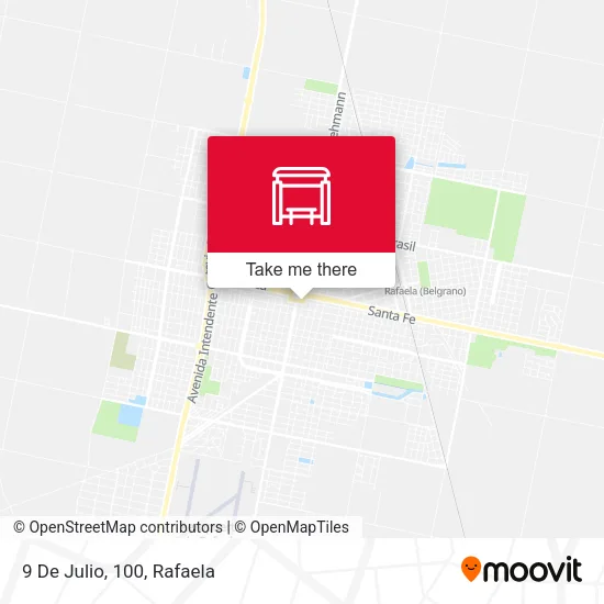 Mapa de 9 De Julio, 100