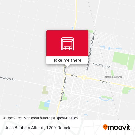Juan Bautista Alberdi, 1200 map